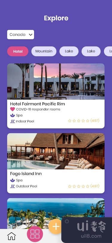Airbnb 应用程序 UI 设计(Airbnb App UI Design)插图2