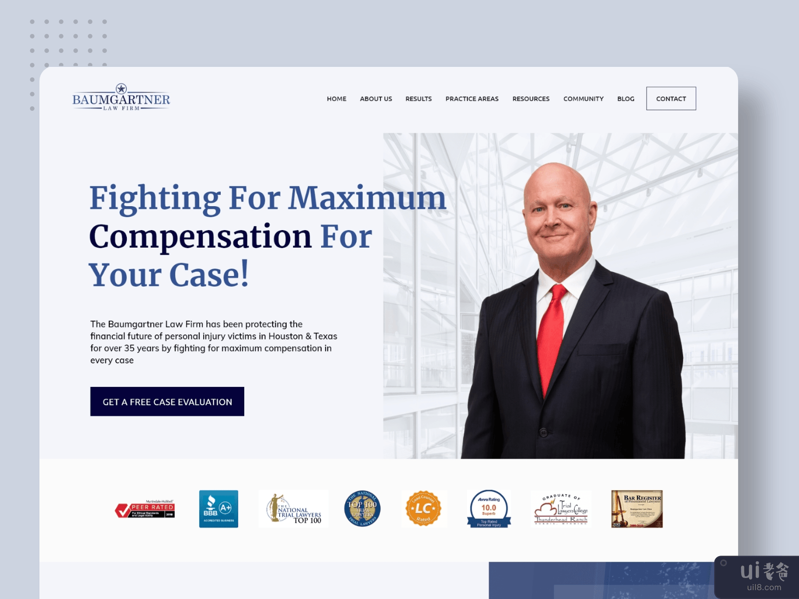 一家律师事务所的网站。(Website for a law firm.)插图