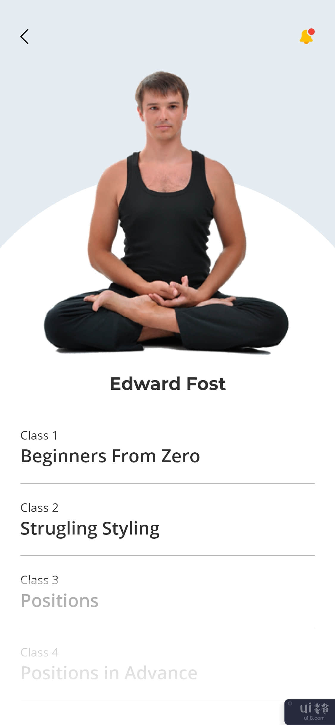 瑜伽应用程序用户界面设计(Yoga App UI Design)插图1