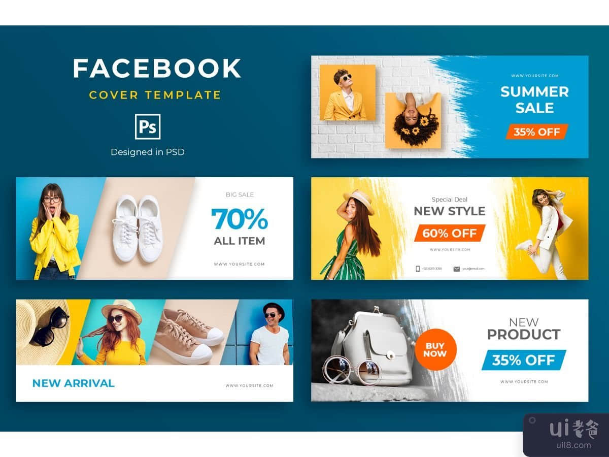 Facebook Cover Template Fashion Summer Sale