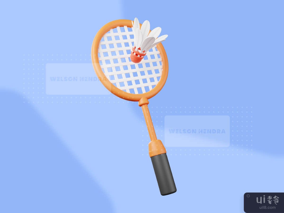 Badminton - Sport 3D Illustration Pack