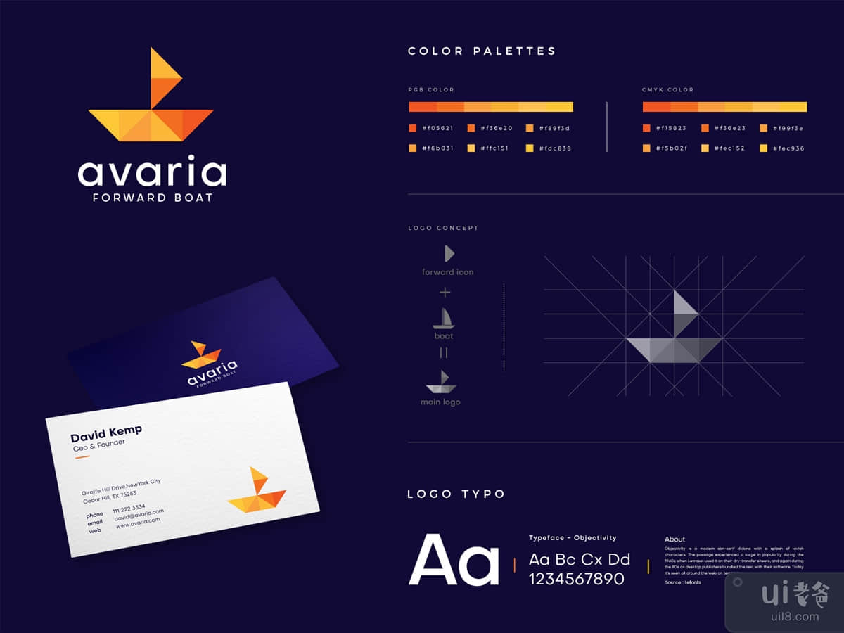 Logo Design for Avaria Forward Boat