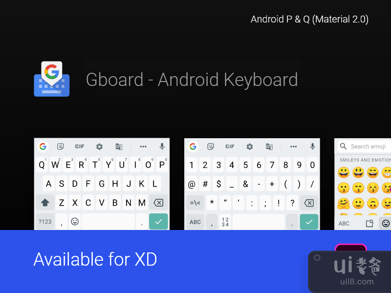 Android Keyboard Template (Gboard)