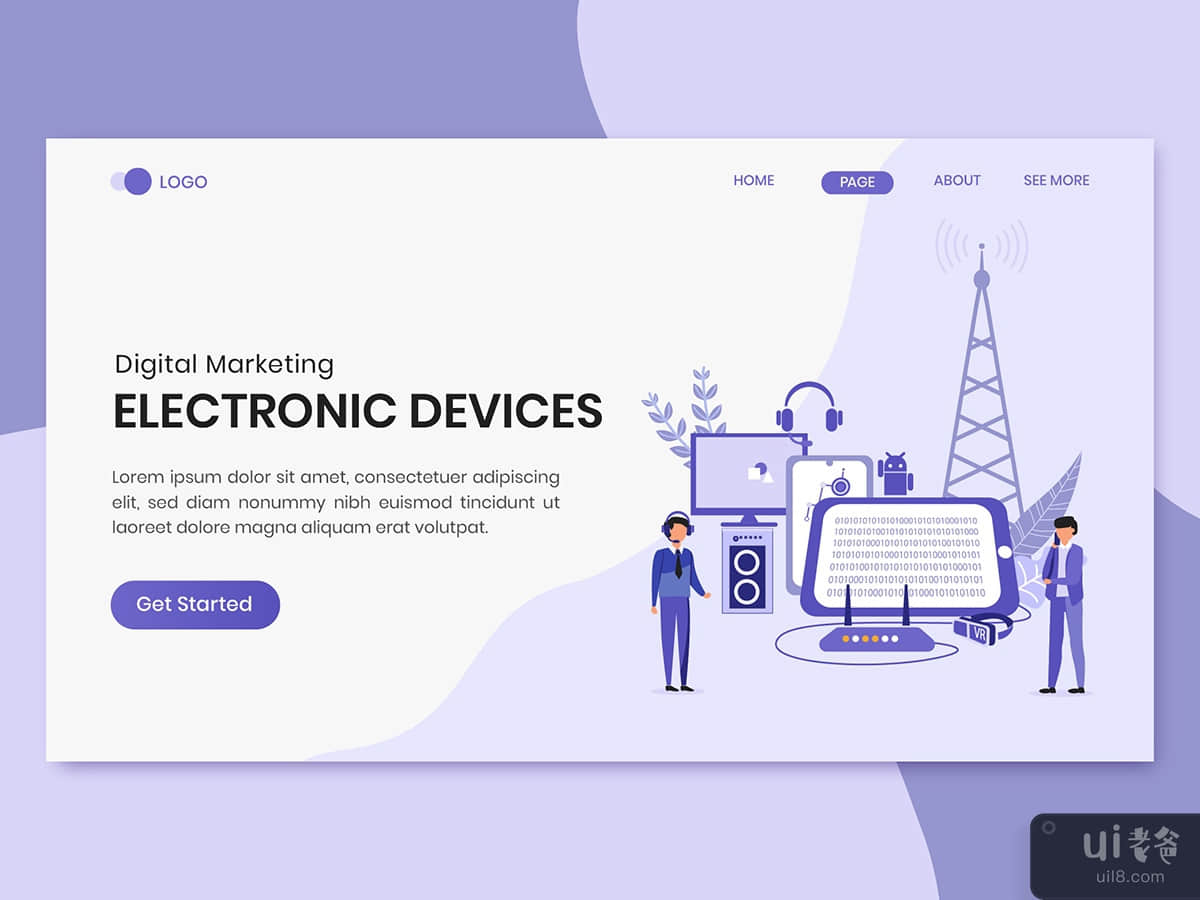 Electronic Devices Digital Marketing Landing Page