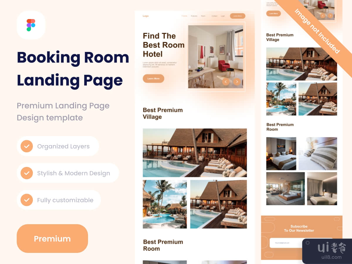 Booking Room Landing Pages Premium