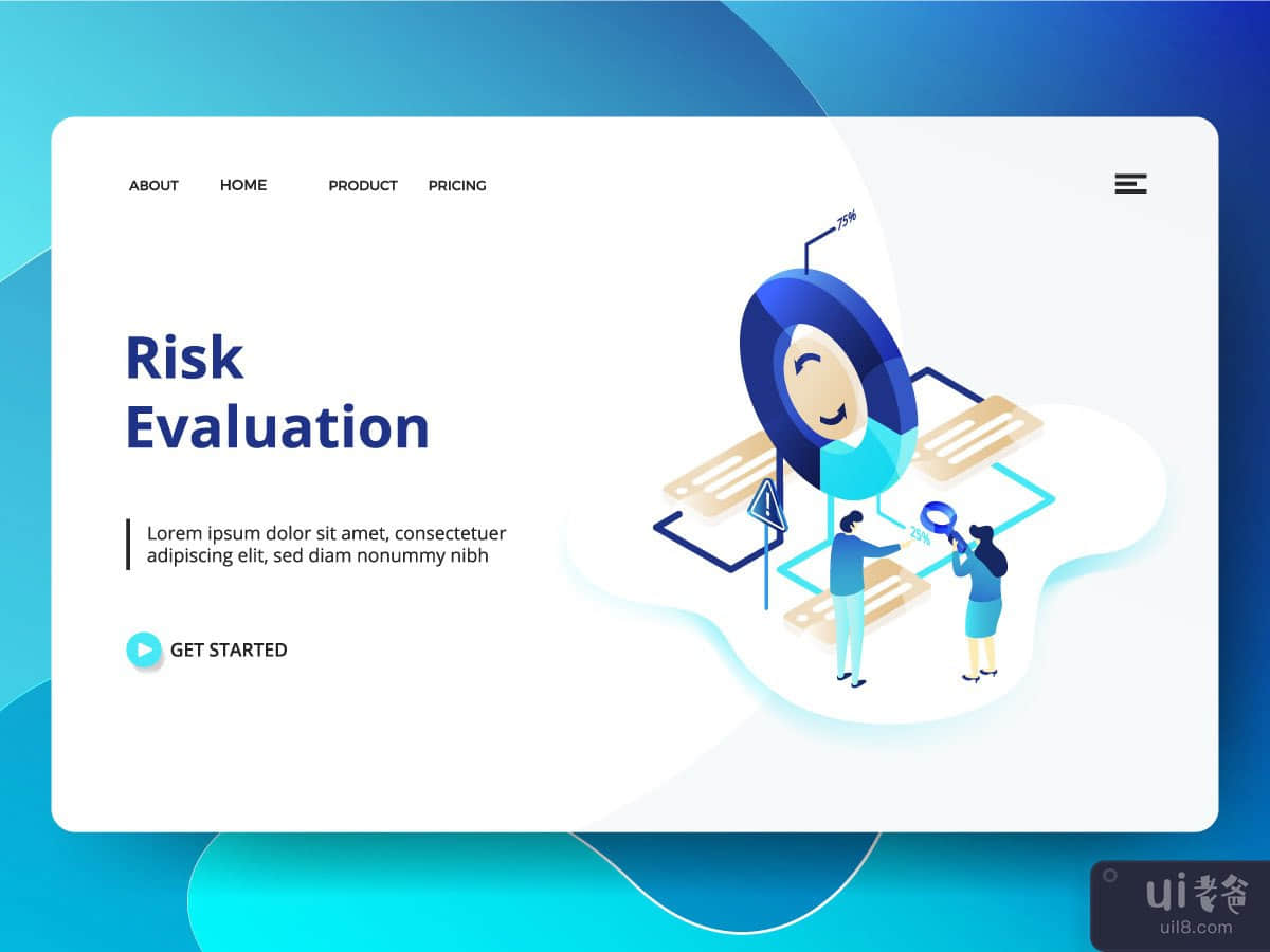 Risk Evaluation Landing page