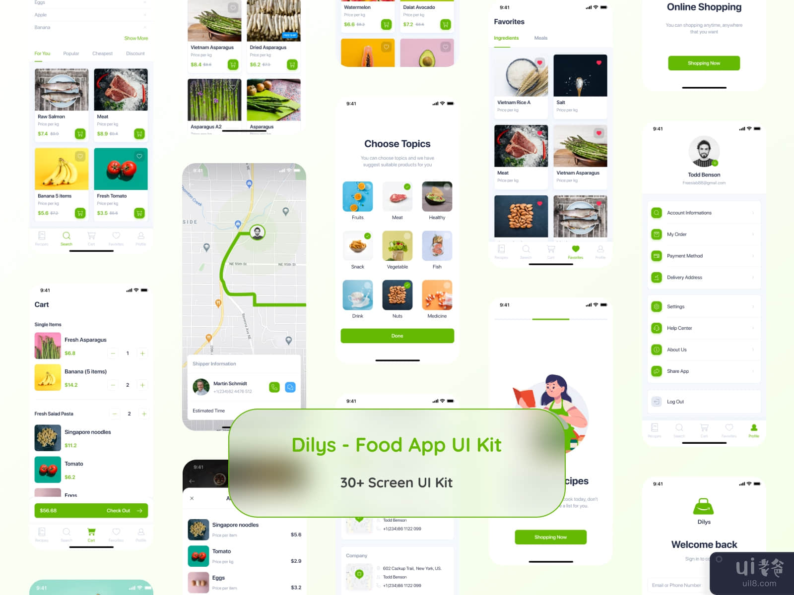 Dilys - Food App UI Kit