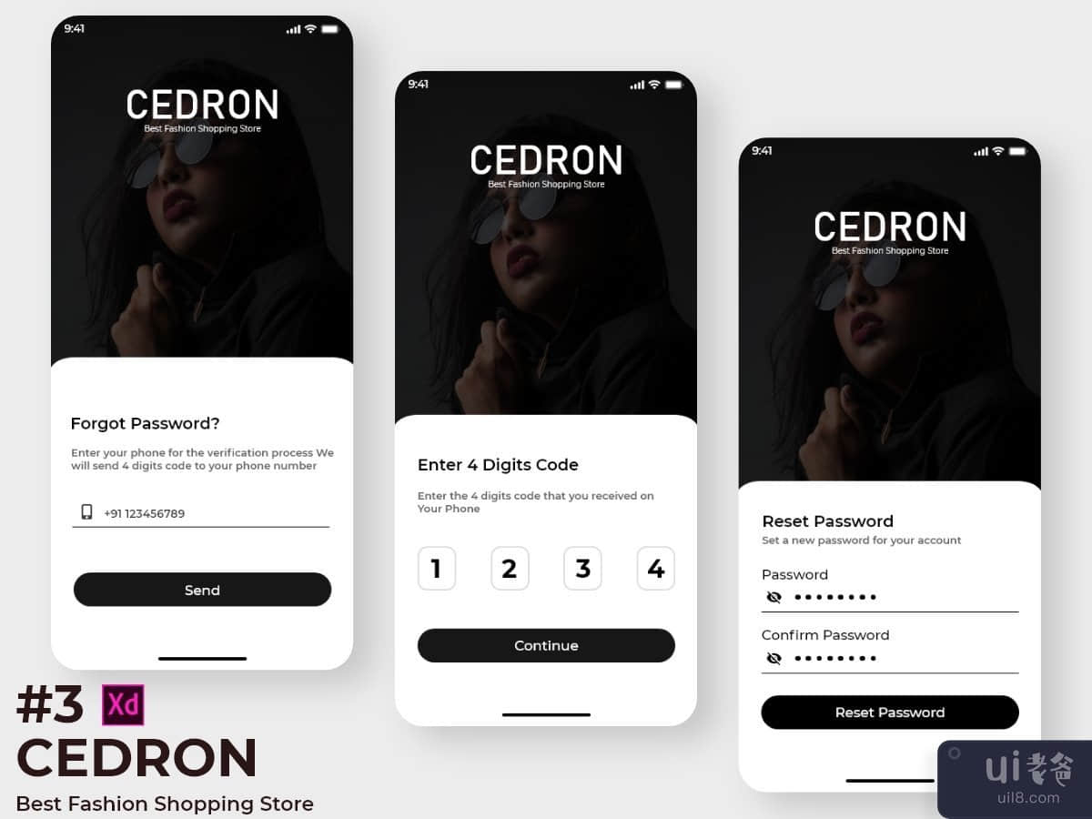 (part-3) - cedron 购物和时尚 UI 套件((part-3) - cedron shopping and Fashion UI kit)插图