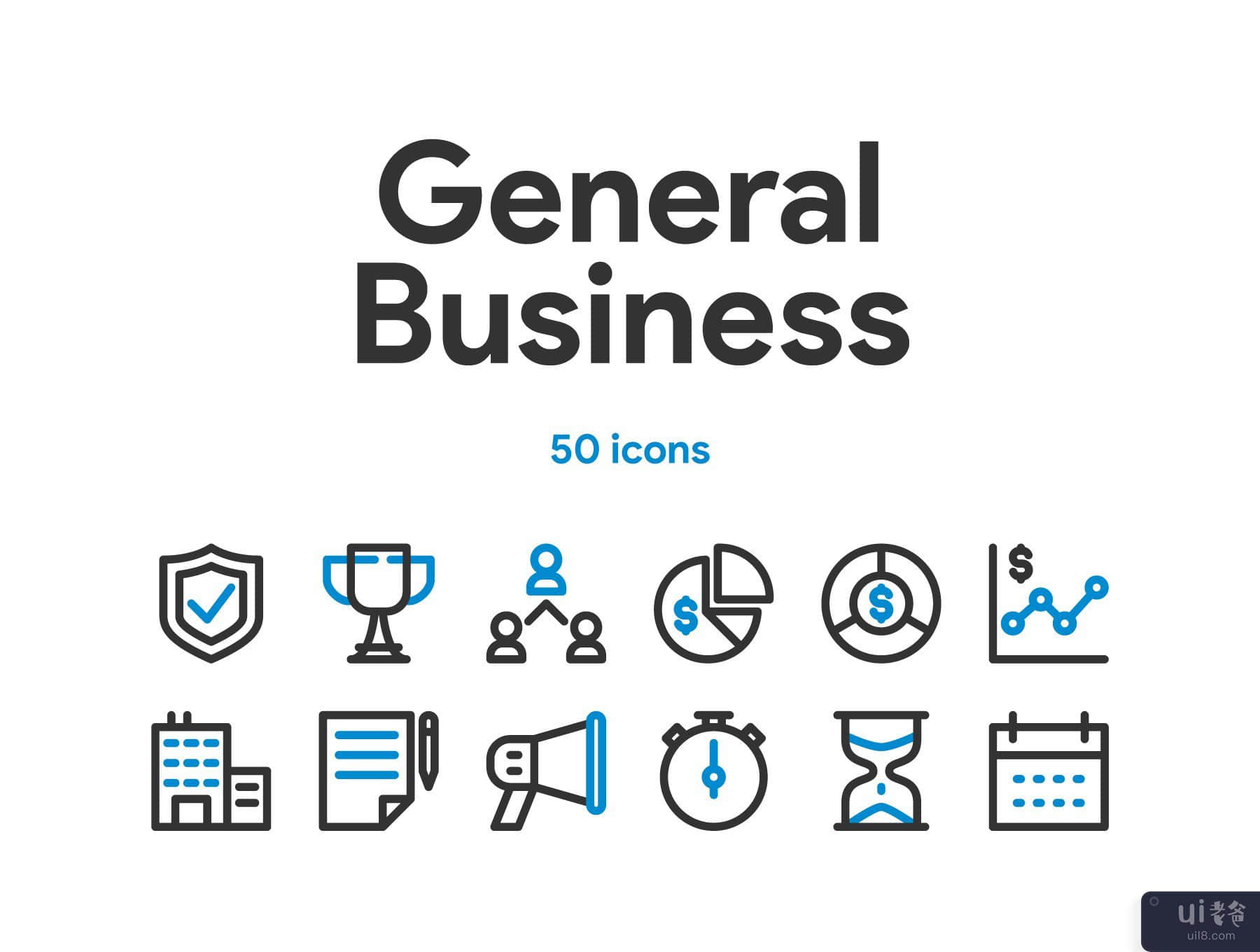一般商业和金融图标集(General Business and Finance Icon Set)插图6