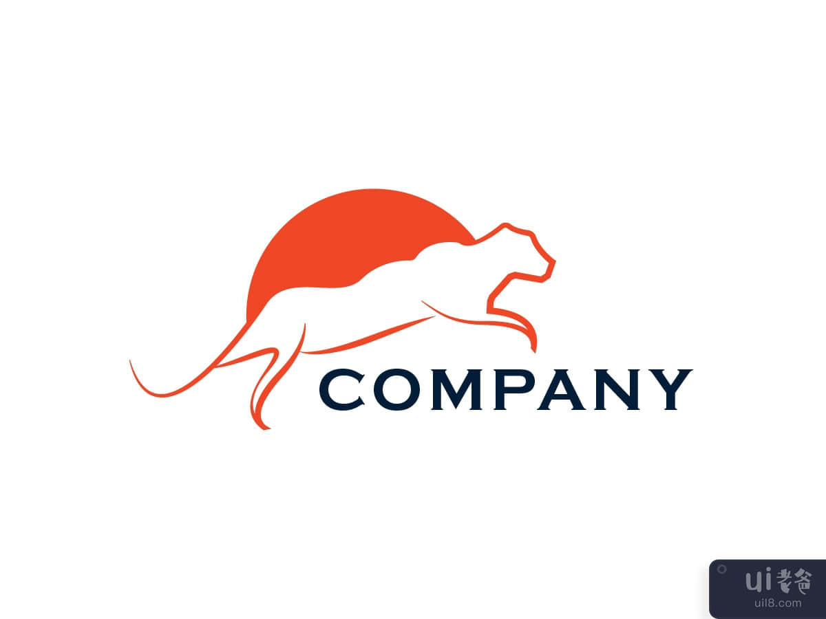 Jumping Panther Logo Template