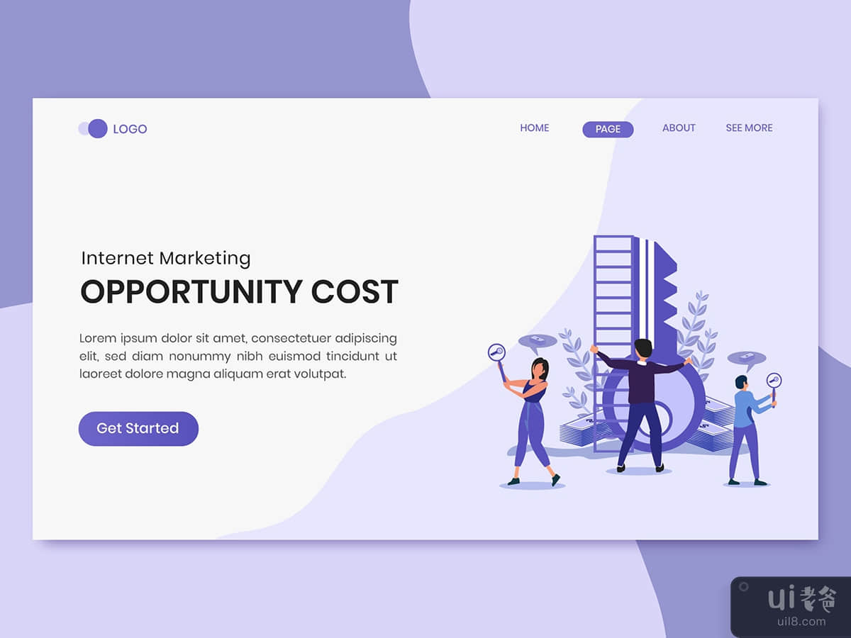 Opportunity Cost Marketing Landing Page