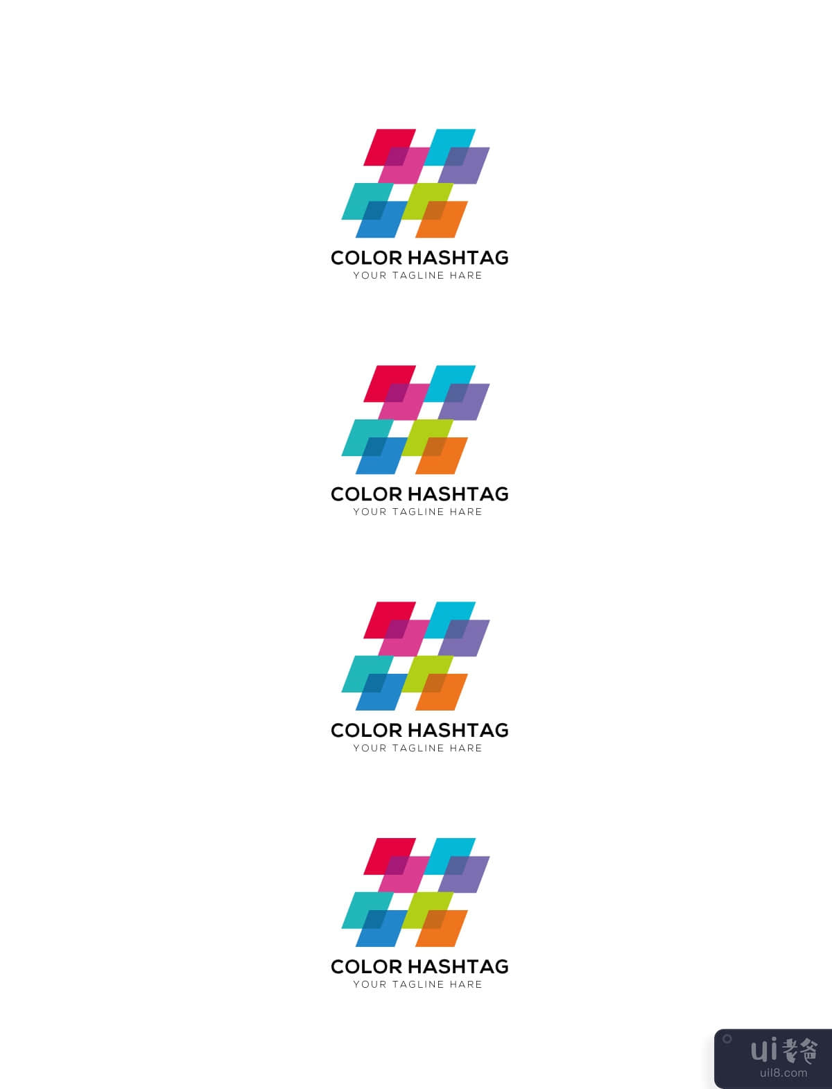 颜色标签徽标(Color Hashtag Logo)插图4
