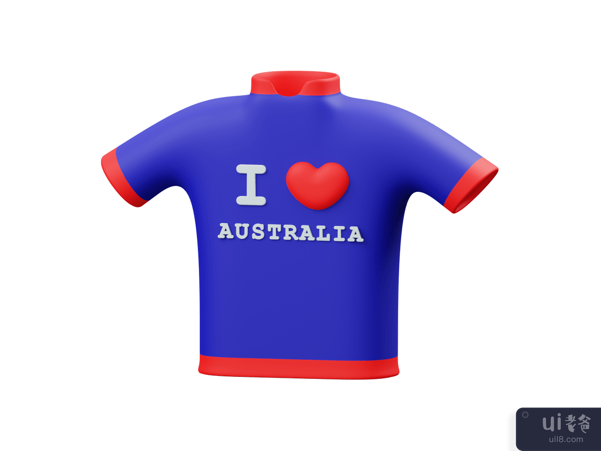 Australia Day 3D Render Illustration