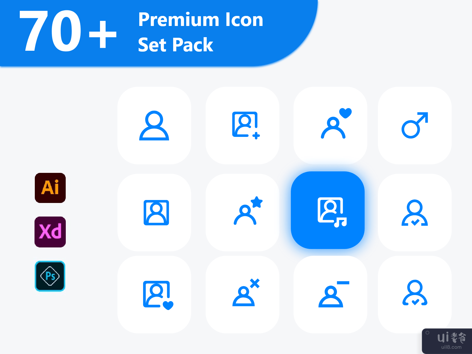 高级图标集包 v4 - 品牌标志图标集(Premium Icon Set Pack v4 - Brand Logo Icon Set)插图