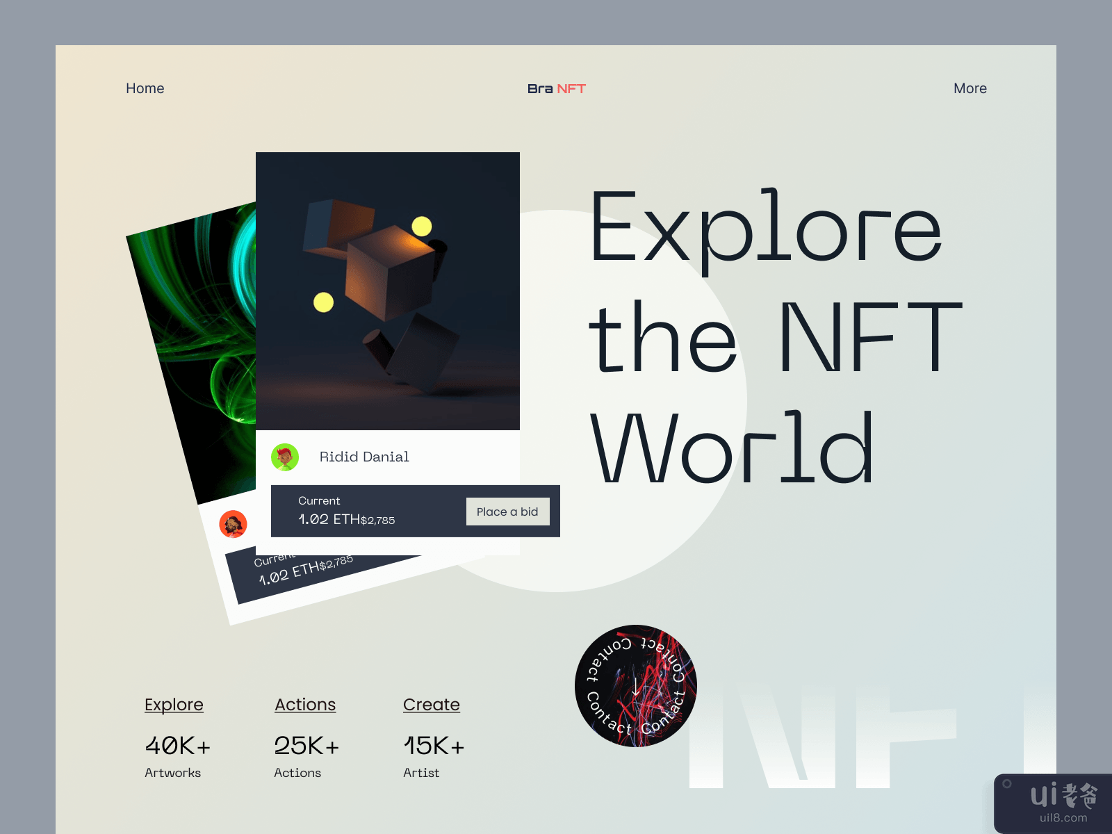 NFT Landing Page Website