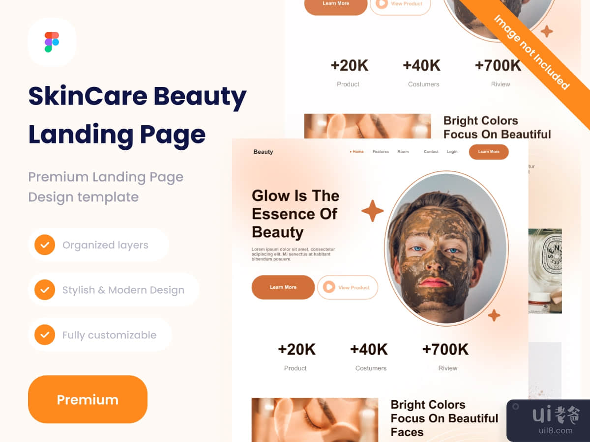 Skin Care Beauty Landing Pages DEsign website 