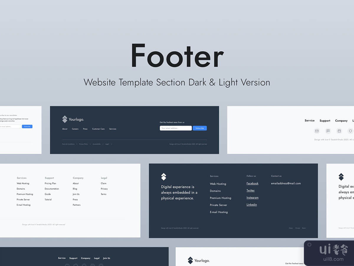 Web Footer Template