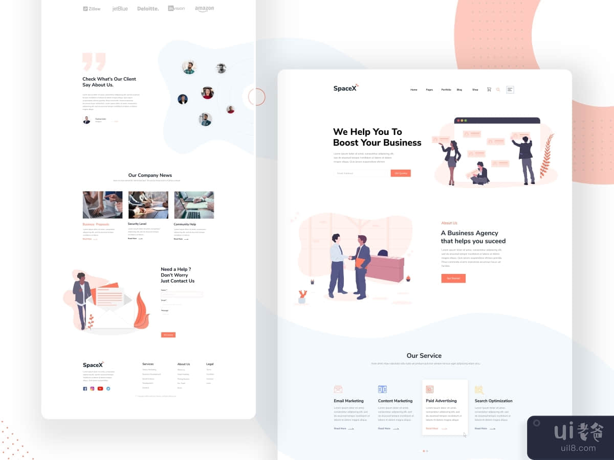 Business Agency Landing Page