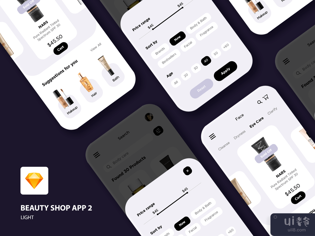 Beauty Shop - Apps UI Kit