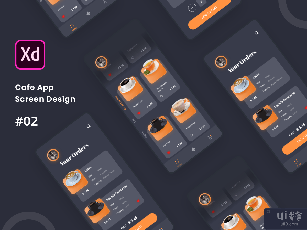 咖啡厅应用设计#02(Cafe App Design #02)插图