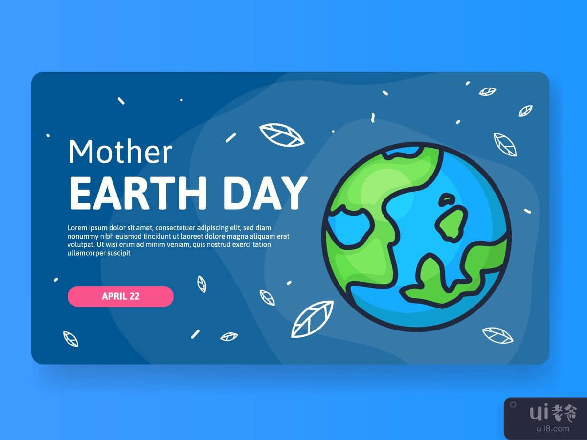 Mother Earth Day Web template