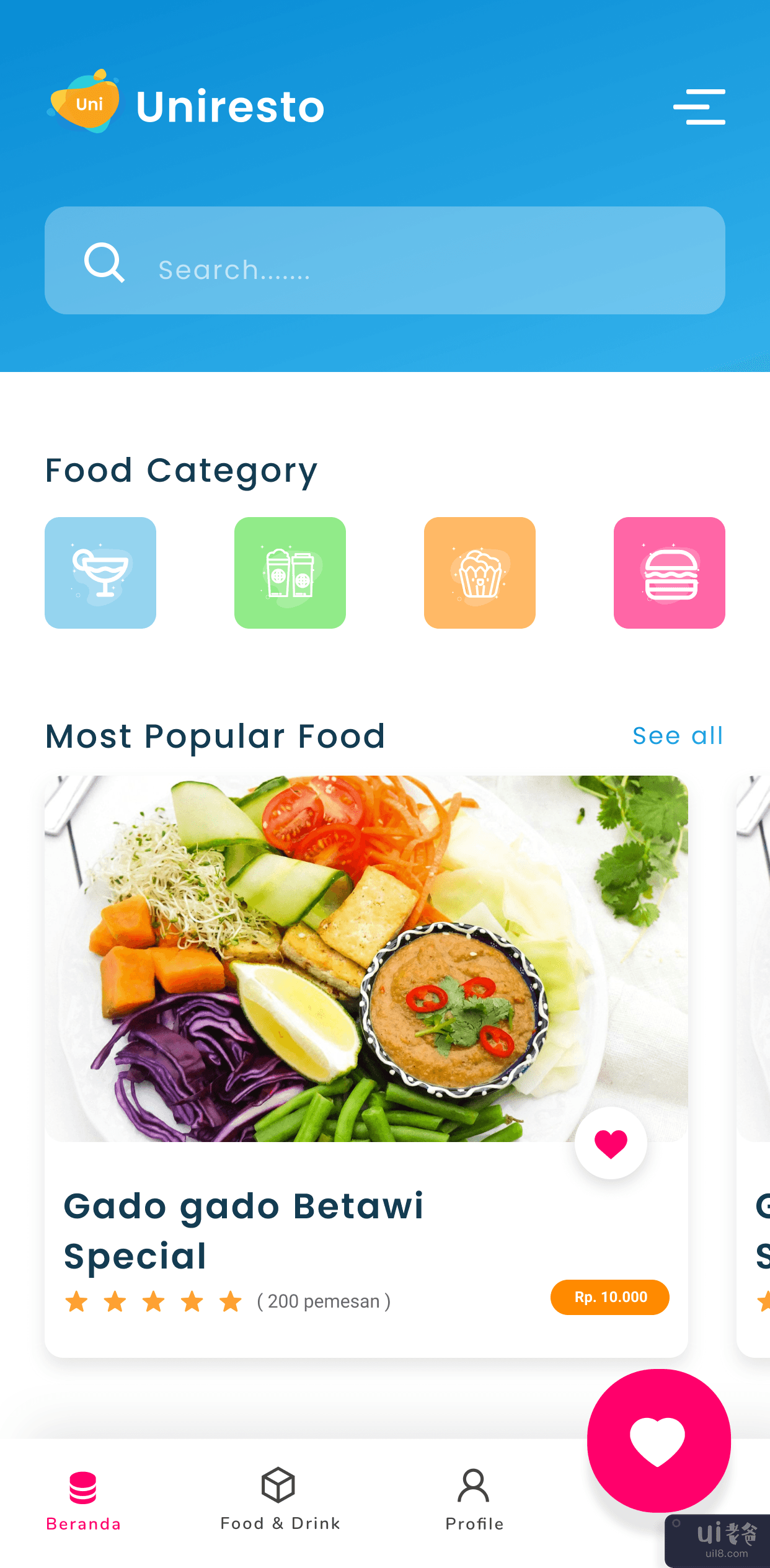 Uniresto App - 餐厅移动应用(Uniresto App - Restaurant Mobile App)插图1
