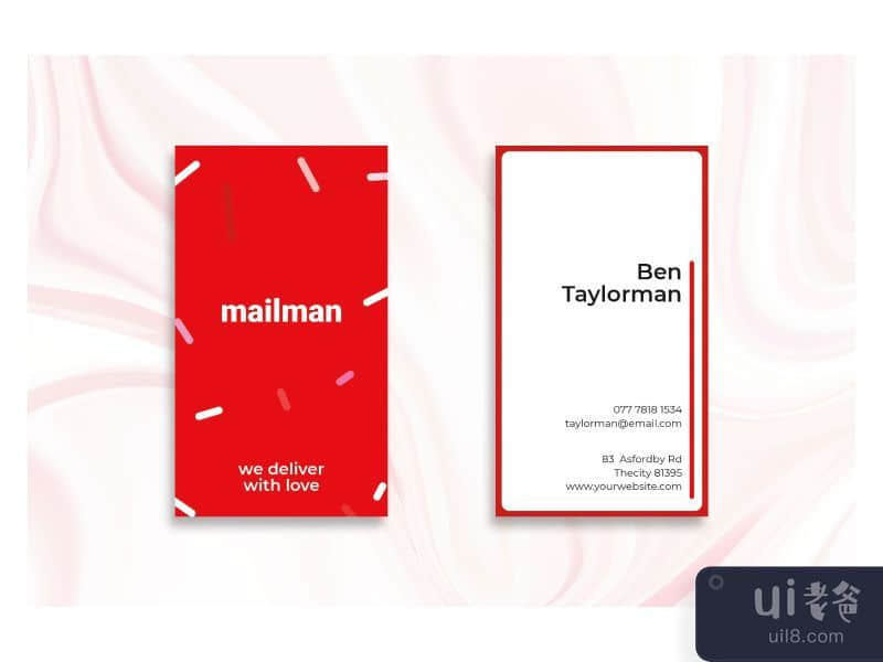 Business Card Mailman Identity