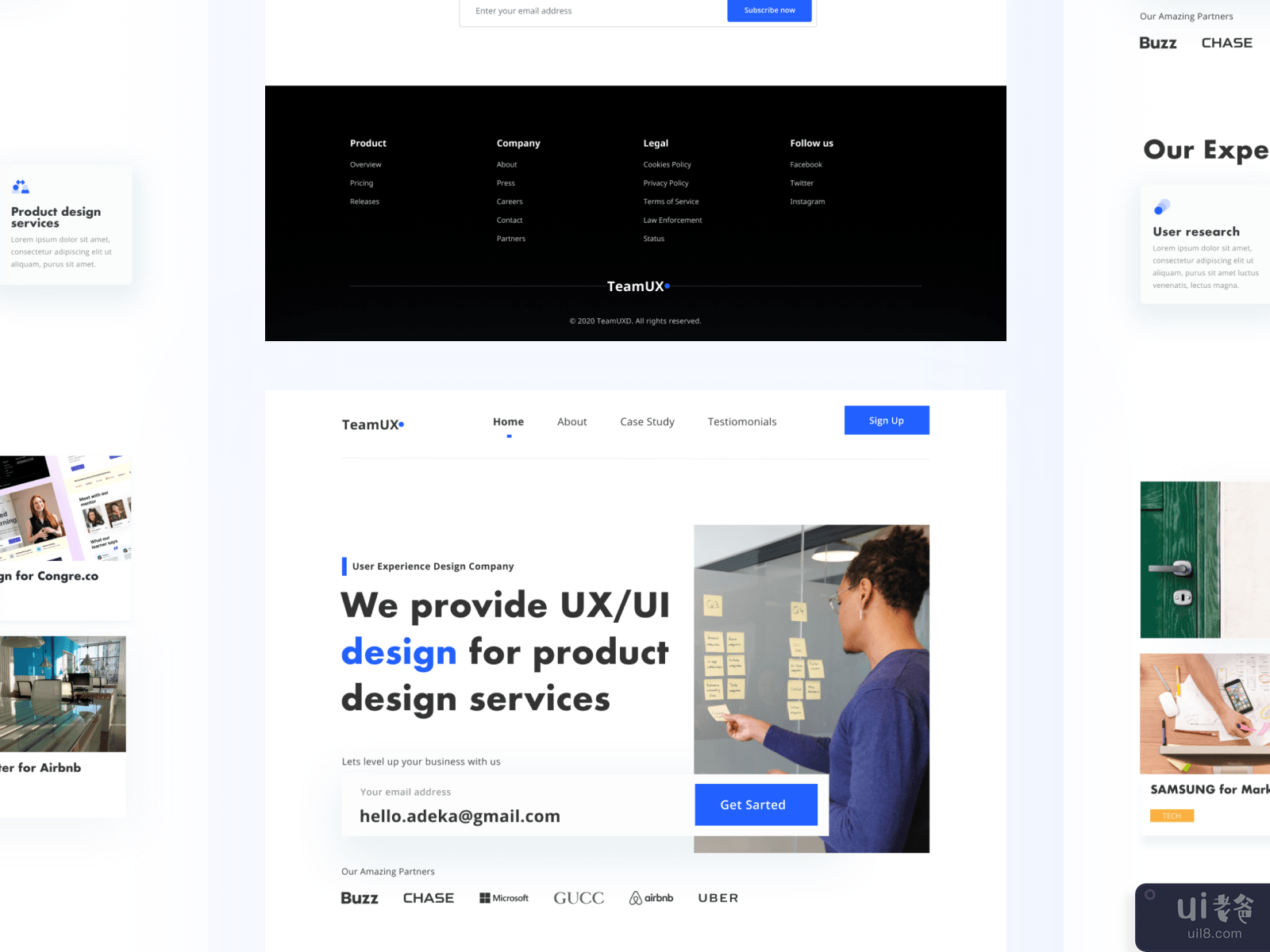 UX Agency Landing Page - Kuproy