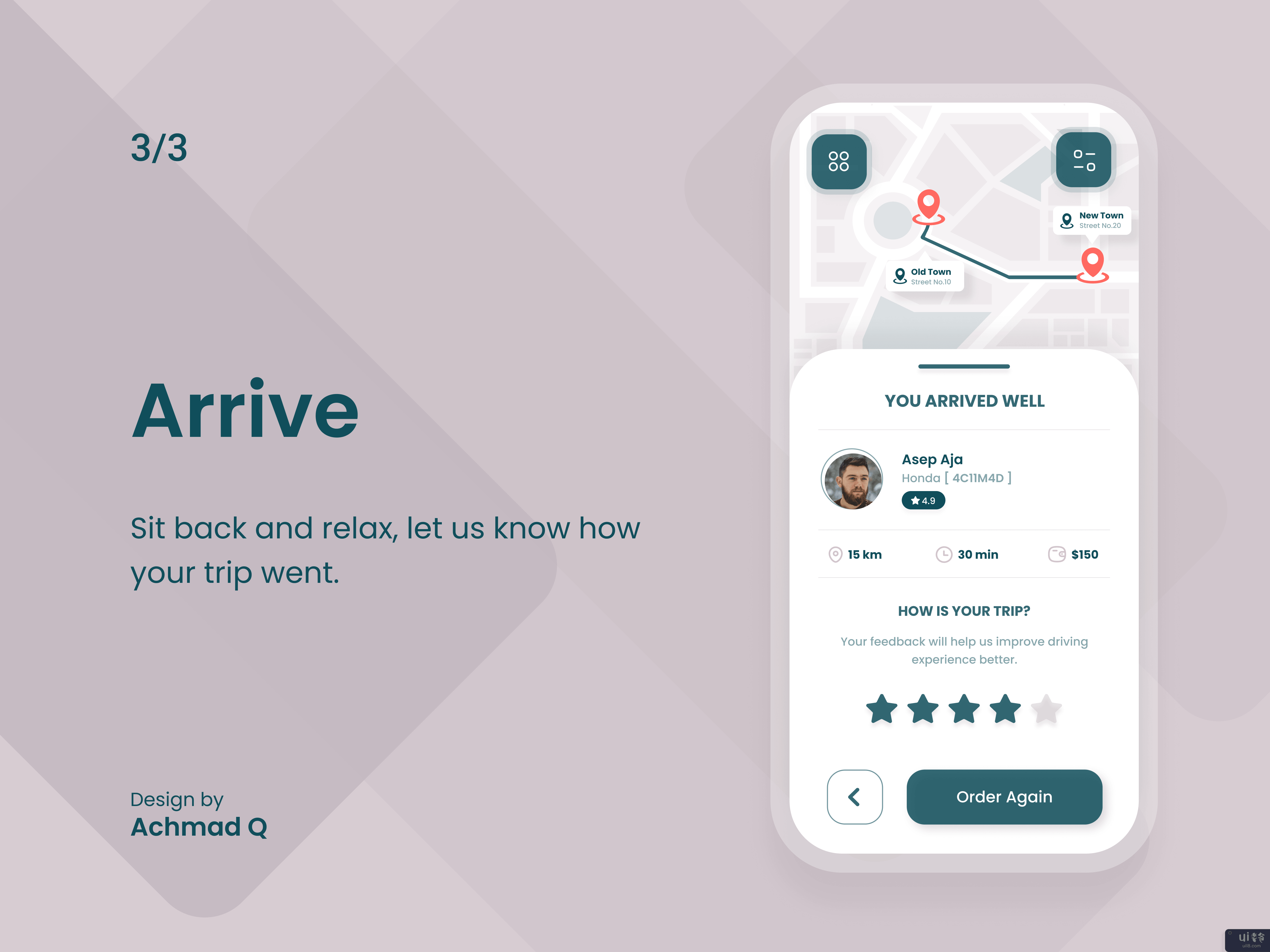 优步乘车应用程序(Uber Ride App)插图2
