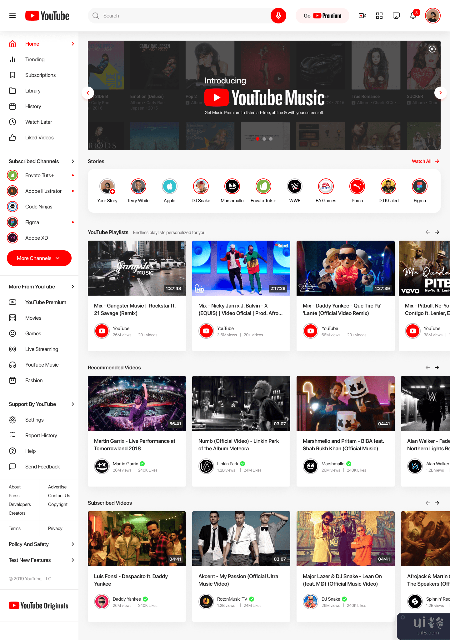 YouTube 主页重新设计挑战(YouTube Homepage Redesign Challenge)插图