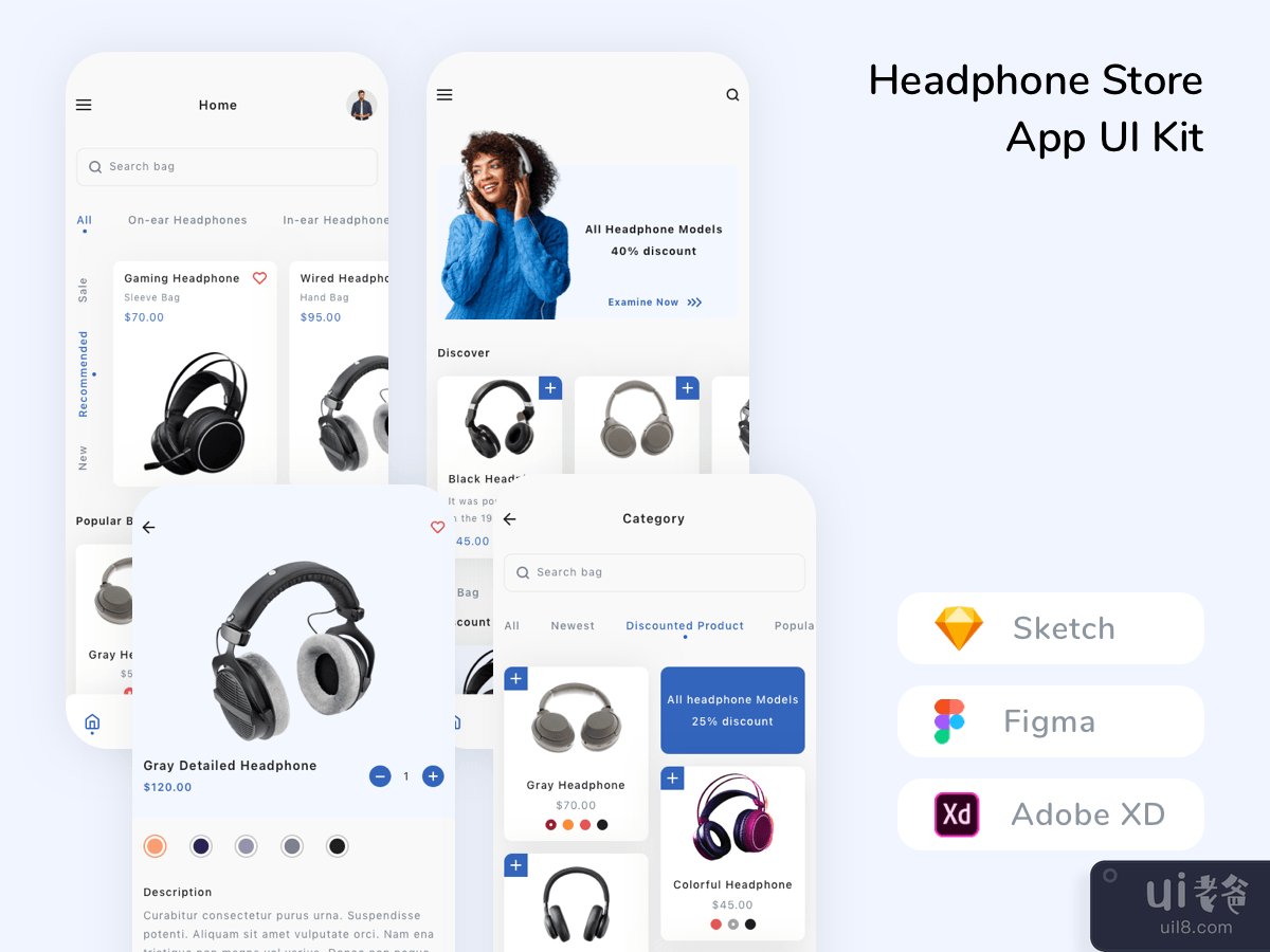 Headphone Store App UI Kit