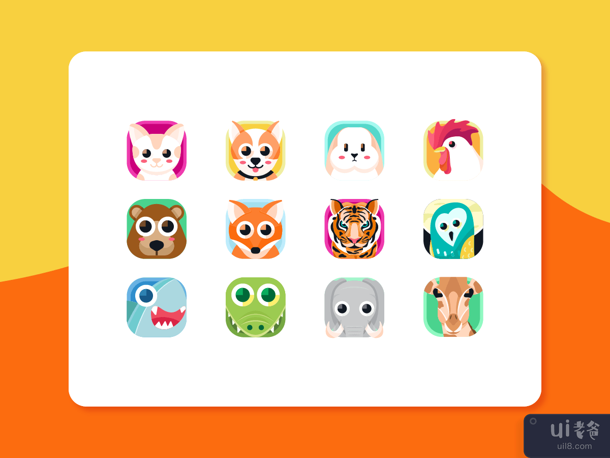动物应用程序图标(Animal App Icons)插图1