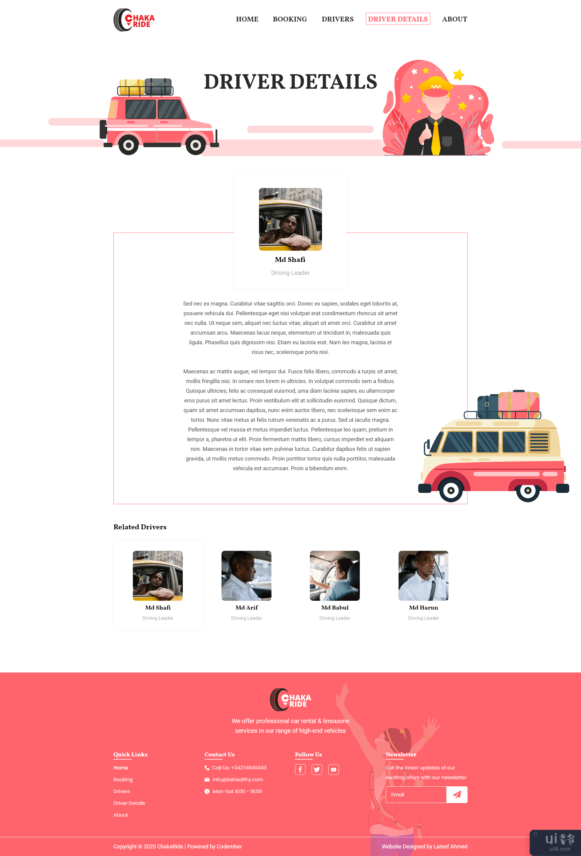 茶卡骑行网页 UI 设计(Chaka Ride Web UI Design)插图1