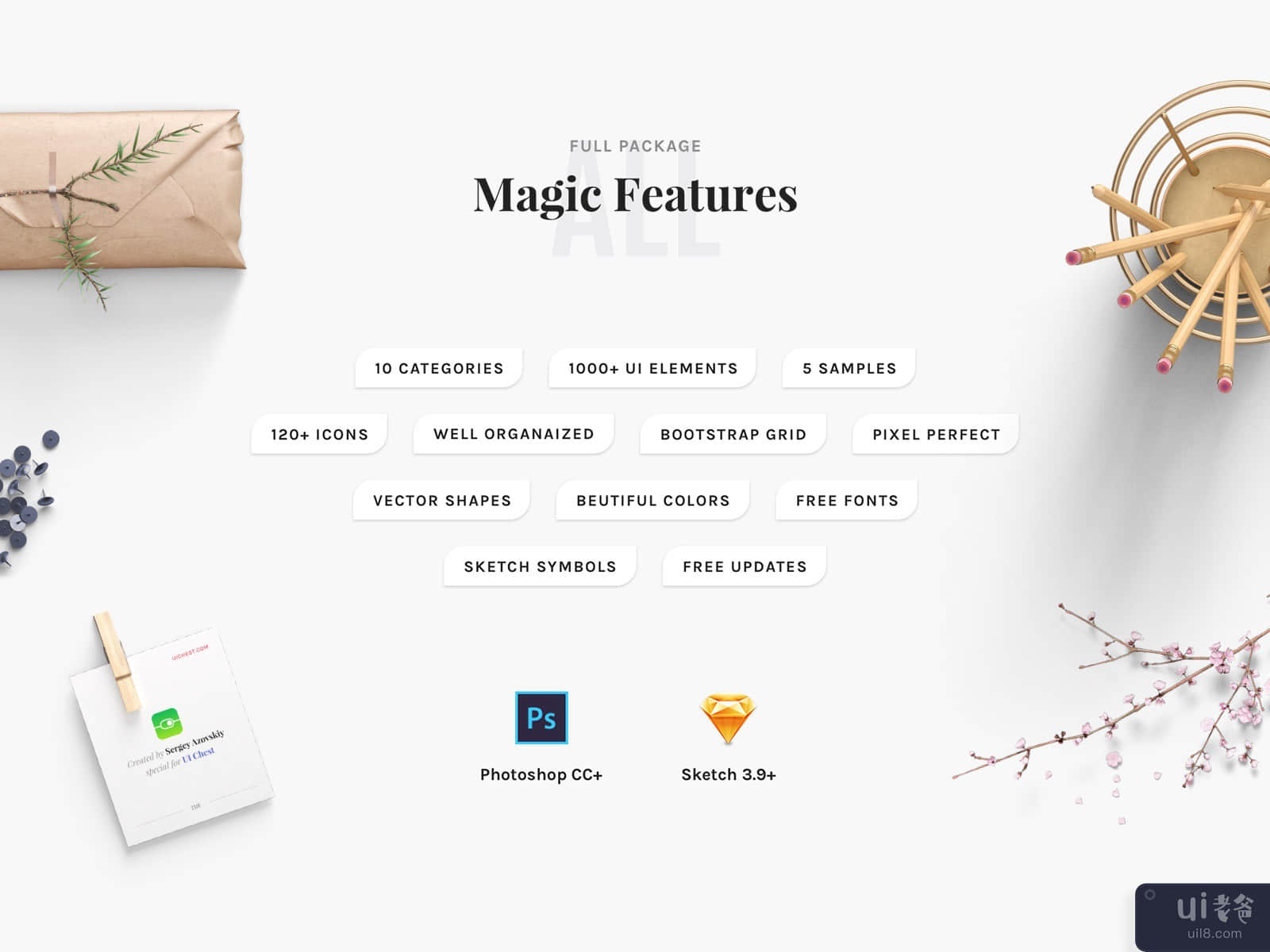 魔法石 UI 套件(Magic Stone UI Kit)插图1