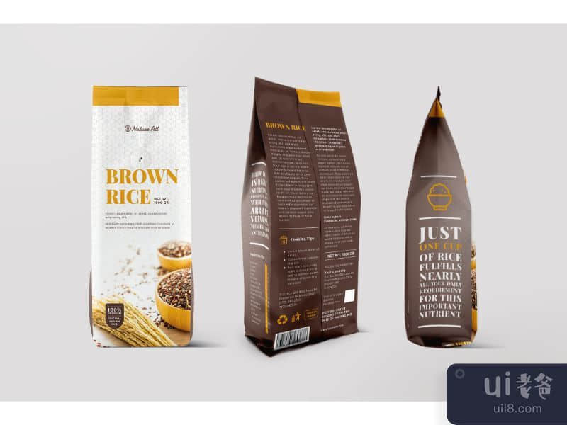 Packing Template Brown Rice