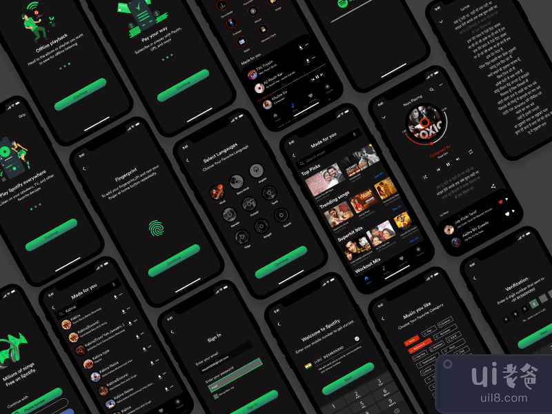 Spotify 重新设计应用程序(Spotify Redesign App)插图2