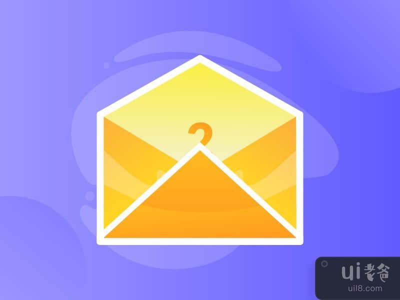 Email with gradient icon
