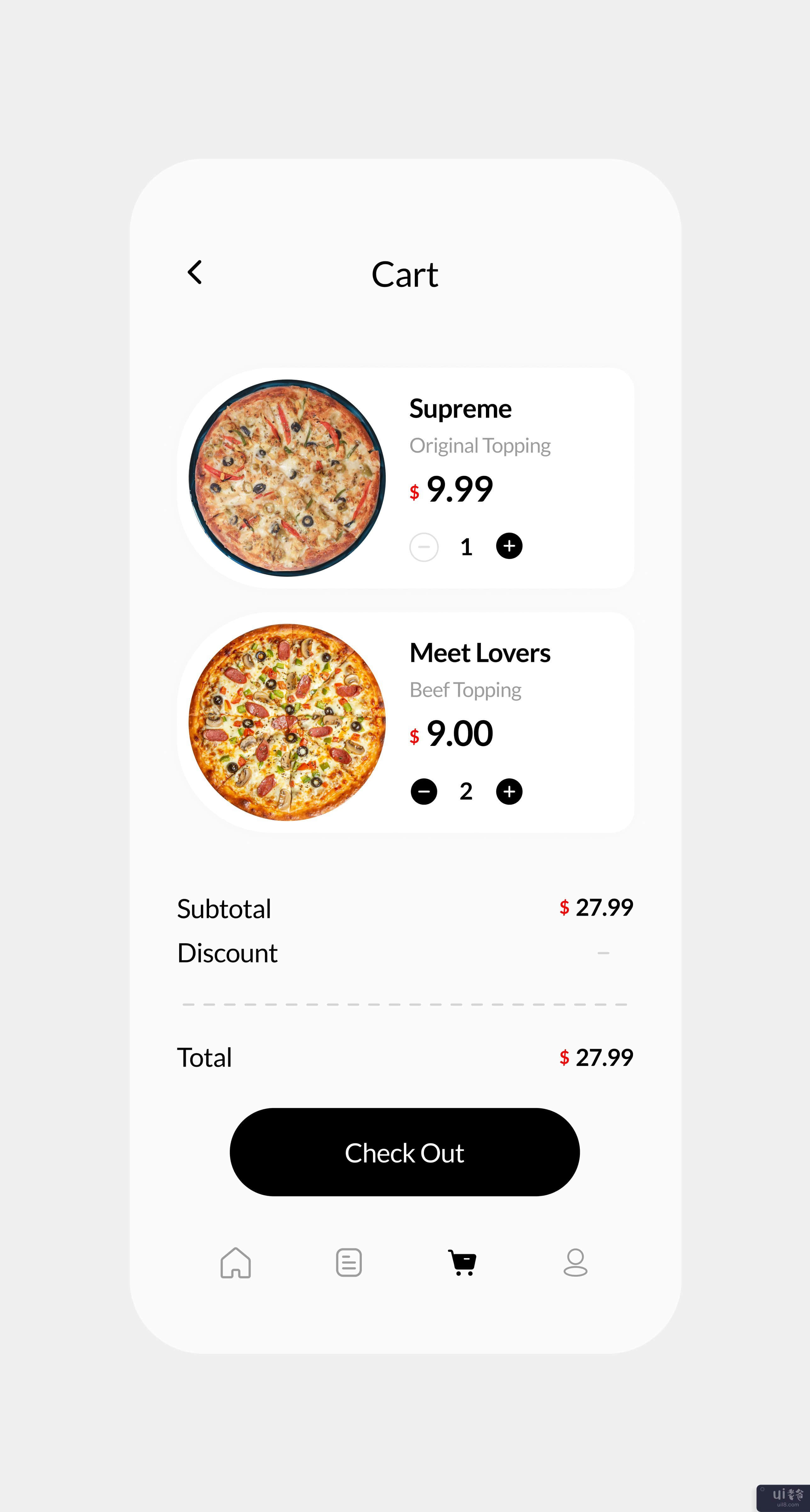 披萨外卖应用程序 UI 工具包模板(Pizza Delivery App UI Kit Template)插图2