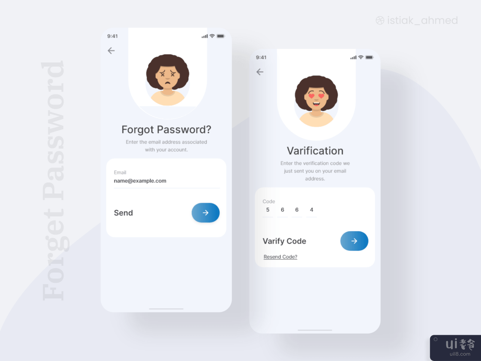 Forget Password- Mobile App UI_UX design