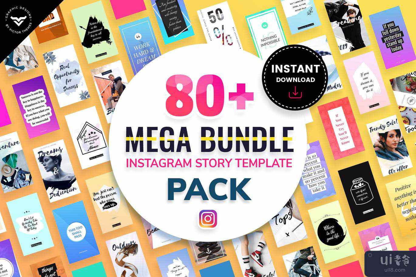 超级捆绑 Instagram 故事模板(Mega Bundle Instagram Stories Template)插图40