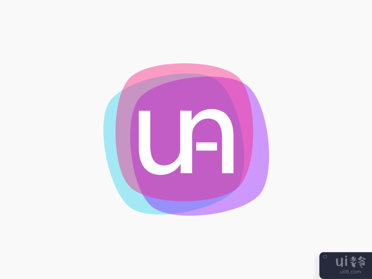 字母徽标 - UA 三色徽标(Logo from Letters - UA Tricolor Logo)插图