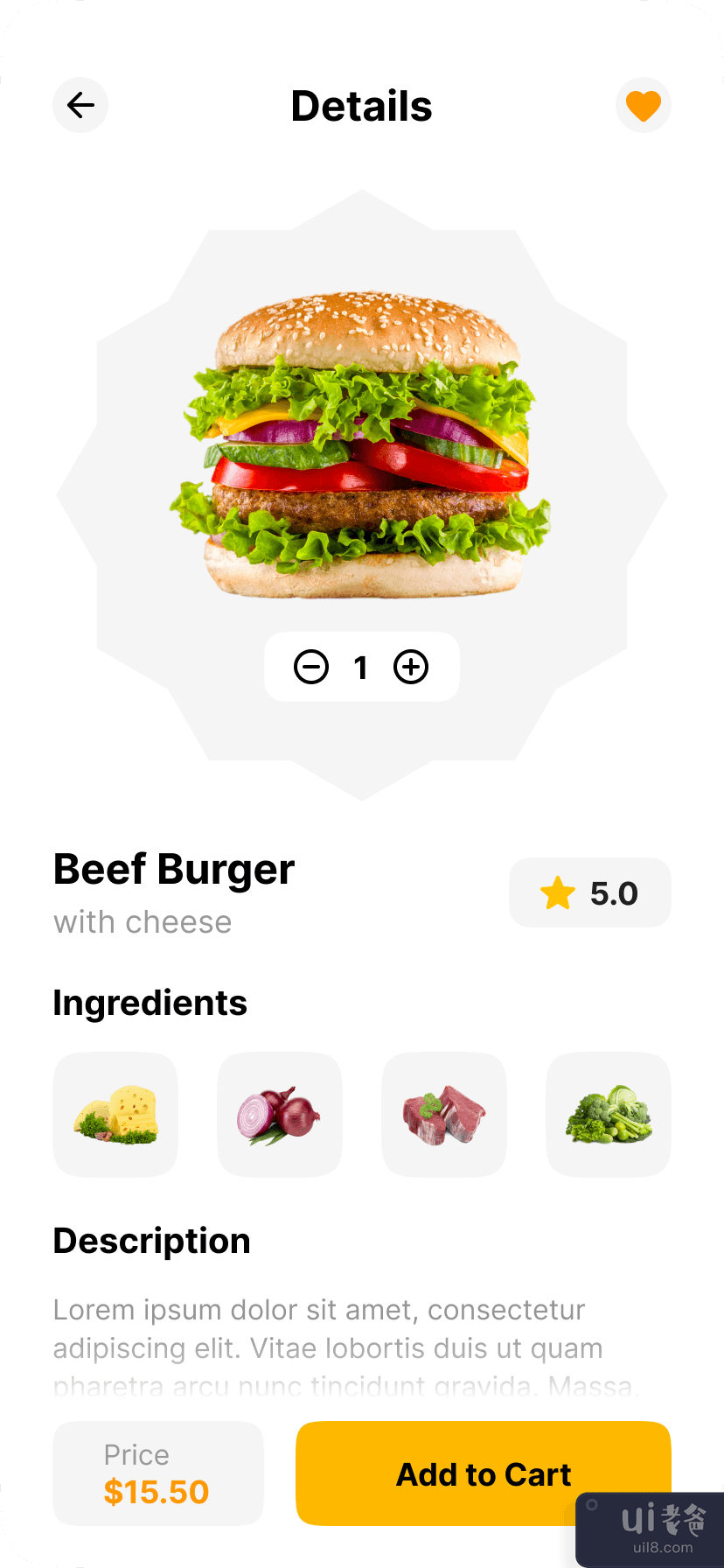 送餐 ios App UI(Food Delivery ios App UI)插图