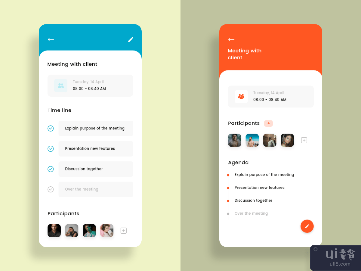 Task Details with 2 styles concept