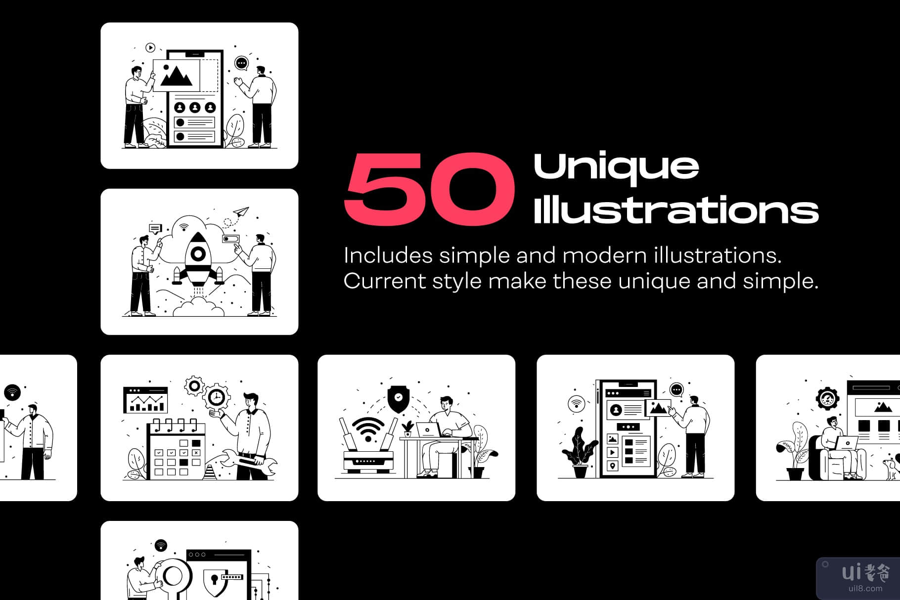 50 个 Web 服务插图(50 Web Services Illustrations)插图6