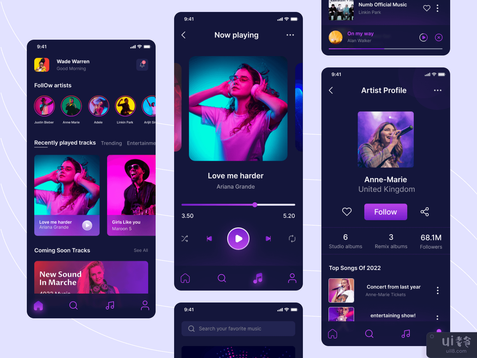 音乐移动应用(Music Mobile App)插图