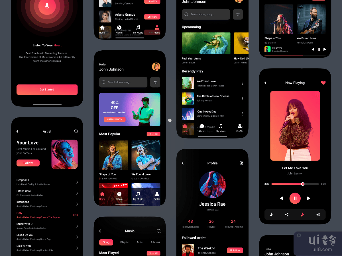 音乐移动应用(Music Mobile App)插图1