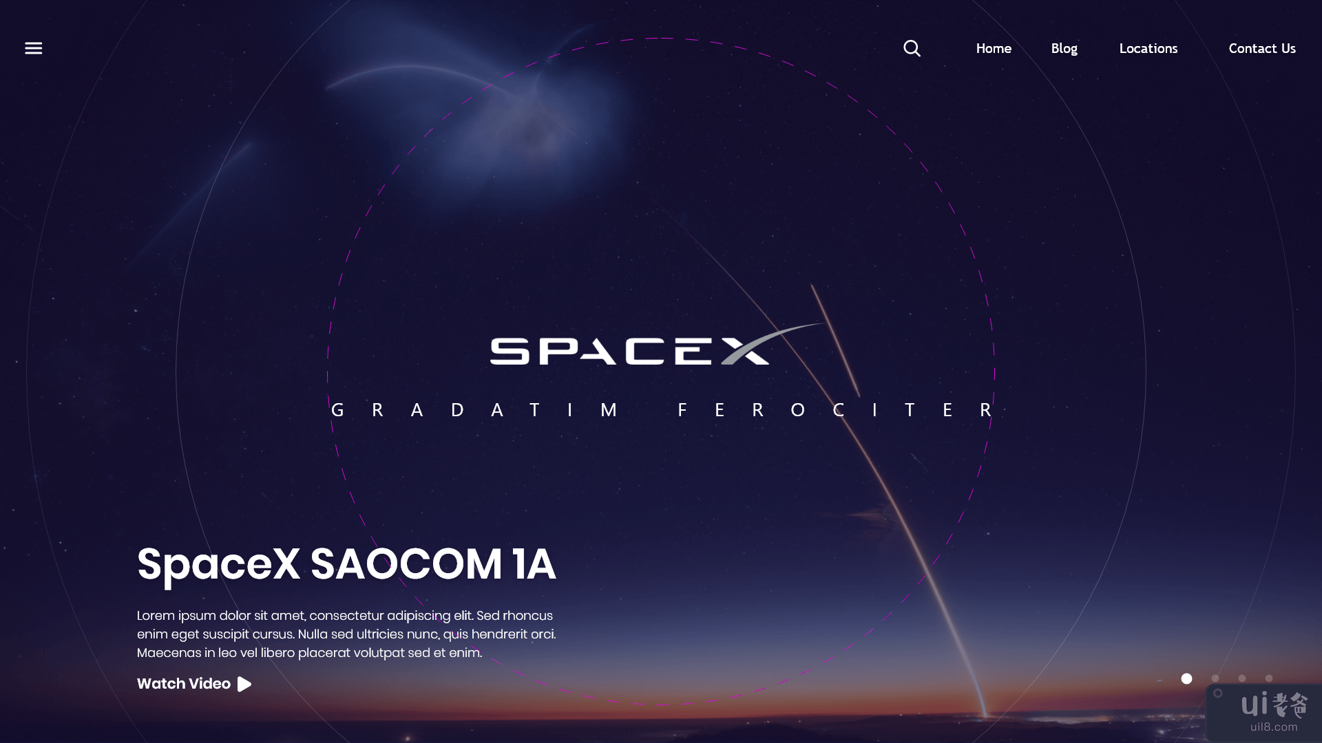 SpaceX 网页概念(SpaceX Web Page Concept)插图