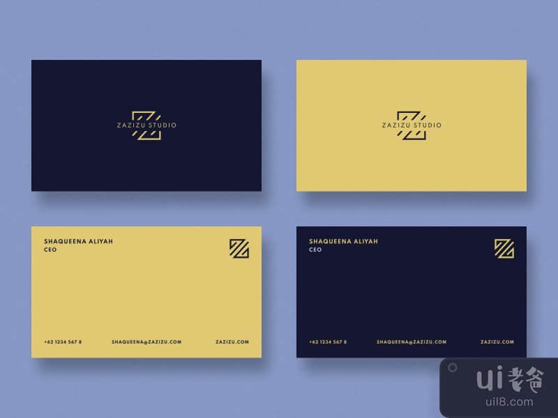 Business Cards Yellow