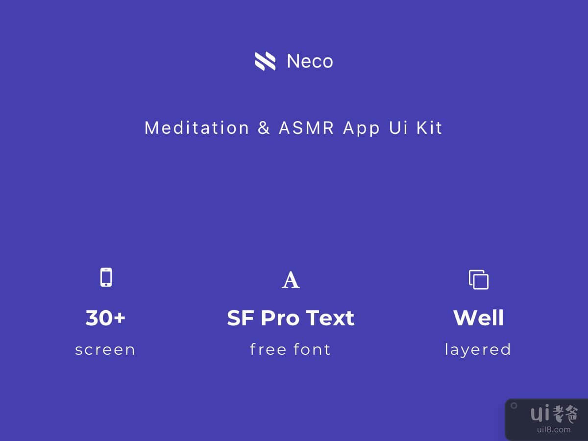 Neco - 冥想和 ASMR 应用程序 UI 套件(Neco - Meditation and ASMR App Ui Kit)插图4