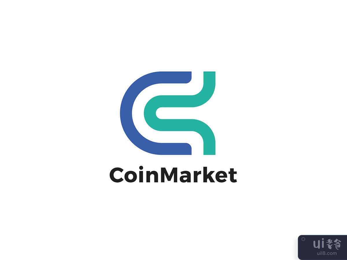 Coin Market C Letter Logo Design